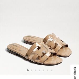 Sam Edelman Bay Slide, Almond Patent, Size 9